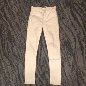 White Zara Basic Denim Pants